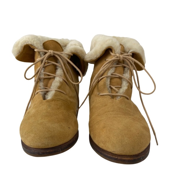 WATHNE Suede and Wool Ankle Boots - Picture 2 of 7